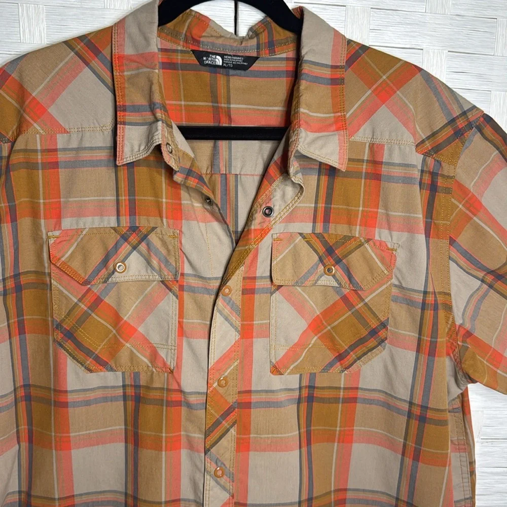 The North Face Plaid Gorpcore Outdoor Camp Hiking Button Down Shirt Size‎ XL
